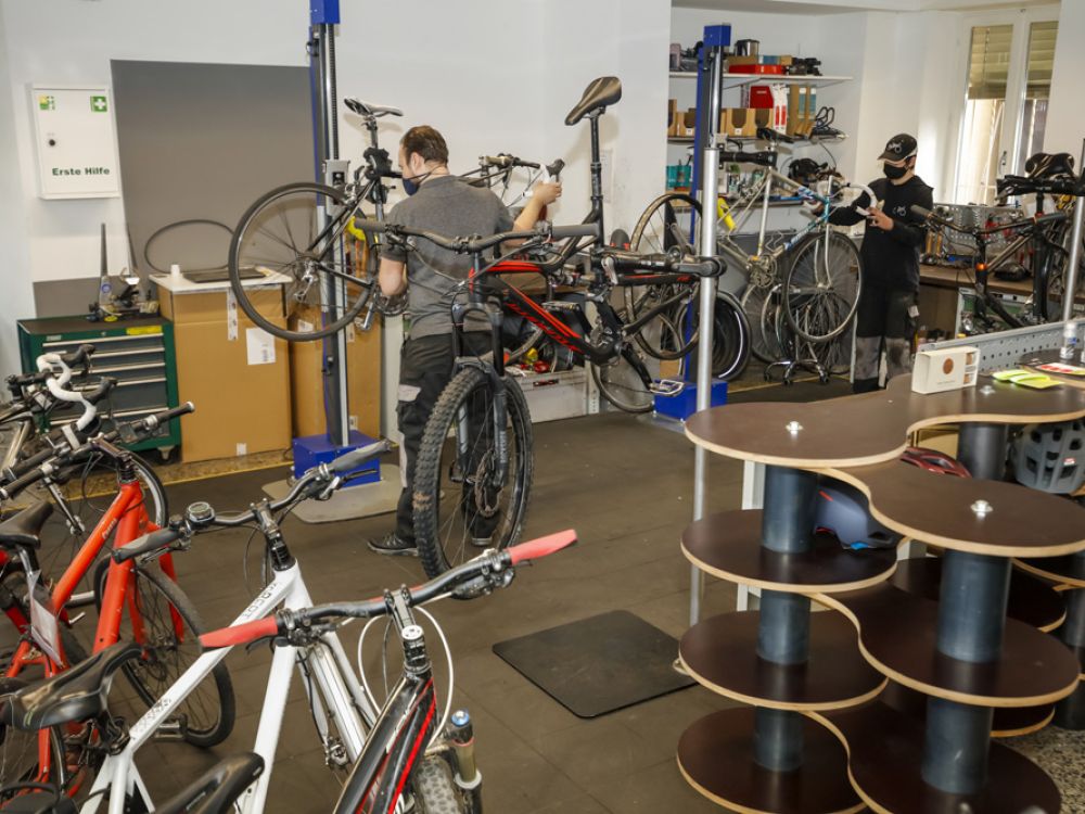 Verkaufsbereich Velo Hubertus Zürich Altstetten